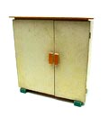  Houten kledingkast met hangertjes ontwerp Ko Verzuu 1932 uitvoering ADO Arbeid Door Onvolwaardigen / Berg en Bosch 