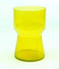 Helios-yellow vase from the  Industrial series  design  Sybren Valkema  1961 executed by  Glasfabriek  Leerdam   / the Netherlands 