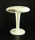 White glazed earthenware vase  S.F    from the  Unica Art Collection  design  Marc Newson  1993 executed by  Cor Unum  / the Netherlands 