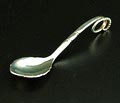 Sterling silver sugarspoon with lobbed rim design execution by Georg Jensen Denmark 1933-'44 