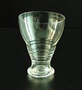 Helderglazen mostglas ontwerp A.D.Copier 1928 uitvoering Glasfabriek Leerdam 
