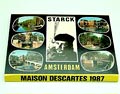 Boek Starck souvenir auteur Christine Colin uitgegeven door Maison Descartes Amsterdam 1987 in de vorm van een mapje met 14 ansichtkaarten van Holland waaraan ontwerpen van Philippe Starck zijn toegevoegd 