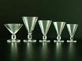 57-delig glasservies Major uitvoering Val St.Lambert / België 1936 Champagne coupes 7x hoog 9,8 cm Bourgogne glazen 9x hoog 14,3 cm Wijn groot glazen 15x hoog 12,1 cm Wijn klein glazen 19x hoog 11,3 Portglazen 7x hoog 9,9 