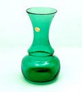 Green glass vase design  Jan van der Vaart  1994-'97 executed by  Glasfabriek Leerdam  / the Netherlands 