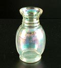 Small clear glass lustered vase design execution by Jean Beck München / Germany 1925-'30 