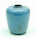 Glazed earthenware   vase with narrow neck design  execution by  Pieter Groeneveldt  / Voorschoten the Netherlands ca.1935 