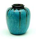 Glazed earthenware   vase design  execution attributed to  Pieter Groeneveldt  / Voorschoten the Netherlands ca.1935 
