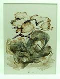 Compositie in inkt Giant Puff-Ball ontwerp uitvoering Michelle van Kemenade 1955- in eigen atelier Den Bosch 1992 