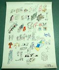Affiche Alchimia Oggetti Senza Tempo ontwerp Alessandro Mendini 1983 uitvoering Industria Grafica Editoriale Pizzorni Cremona / Italië 