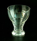 Helderglazen mostglas ontwerp A.D.Copier 1928 uitvoering Glasfabriek Leerdam 