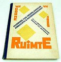 Book    V.A.N.K  yearbook 1929  Ruimte  author W.F.Gouwe with cover design by  V  ilmos Huszar  Rotterdam / the Netherlands 1929 Dutch text 