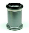 Aardewerk vaas Vaso in zwart wit antraciet ontwerp Ettore Sottsass 1991 uitvoering Bitossi Montelupo / Italië 