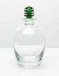  Arganuul karafje odeurflacon met groene knop ontwerp A.D.Copier 1934 Leerdam 