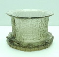 Vaas Finlandia in een houten mal geblazen ontwerp Timo Sarpaneva 1964 uitvoering Iittala Finland 