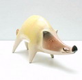 Aardewerk beeldje van een zwijn ontwerp uitvoering Roberto Rigon Italie ca.1985 website 