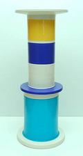 Vaas ontwerp Ettore Sottsass 1959 gelimiteerde heruitgave no.6 van 20 geproduceerd door Bitossi / Italy 2002 In orginele doos 