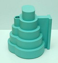 Theepot ontwerp Ettore Sottsass 1987 uitvoering Alessio Sarri voor Anthology Quartett / Italie 