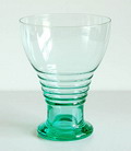 Meerblauw mostglas grootste maat ontwerp A.D.Copier 1928 uitvoering Leerdam / Holland 