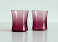 Paarse glaasjes 2x ontwerp Timo Sarpaneva 1956 uitvoering Iittala / Finland 