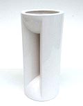  Grote wit geglazuurde aardewerk vaas ontwerp Jan van der Vaart 1970 uitvoering 1971 