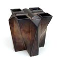  Bronskleurige aardewerk vaas tulpentoren element ontwerp Jan van der Vaart 1989 uitvoering 1990 