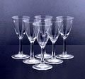  Likeurglazen 6X van servies D ontwerp K.P.C.de Bazel 1917 uitvoering Leerdam 