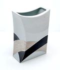  Porseleinen vaas Convex ontwerp Jan van der Vaart 1990 uitvoering Rosenthal / Duitsland 