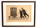  Litho Draaiorgel ontwerp uitvoering J.G.D.(Johan van Hell 1889-1952 Amsterdam / Nederland 