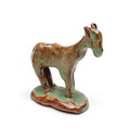  Aardewerk miniatuur beeldje van Ezel ontwerp uitvoering Lea Halpern ca.1950 USA 