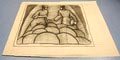  Grote houtskool tekening Bestek 389 C ontwerp uitvoering P.J.H.Cuypers 1827-1921 
