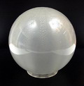  Glazen lampbol met tincraquelé en gesatineerde binnenzijde ontwerp A.D.Copier ca.1930 uitvoering Leerdam / Holland 