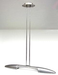  Aluminium halogeen hanglamp Olympia ontwerp Jorge Pensi 1988 uitvoering B.Lux / Spanje 