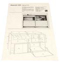  Origineel bestelformulier Wandmeubel 5600 van Ontwerpbureau N.V Gispen A.R.Cordemeyer L.J Holleman / Culemborg 1 jan.1969 