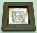  Zilveren plaquette met polychrome emaille decoratie uitgevoerd voor de Koninklijke Cacao Fabriek C.J.van Houten en Zoon ontwerp en uitvoering Jan Eisenloeffel 1928 