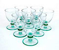 Waterglazen Duomo 8x ontwerp Alessandro Mendini 1994 uitvoering Ritzenhoff / Duitsland 