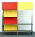 Metalen modulaire stellingkast Gispen 663 ontwerp Wim Rietveld 1954 uitvoering Gispen 