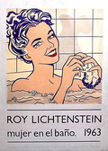 Affiche Spanje Roy Lichtenstein mujer en el baño 1963 Museo Palacio de Villahermosa Madrid van de Thyssen-Bornemisza Collectie 1993 Spanje 