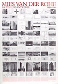 Affiche Mies van der Rohe Bauten und Entwürfe 1886-1969 uitgave van Lidiarts / Duitsland ca.1987 
