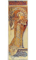Affiche Alphonso Mucha Art Reproduction Gismonda Bernhardt uitgave VG-Bild+Kunst Bonn / Duitsland 1988 