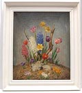 Olieverf schilderij 1940-'50 van de Larense kunstschilder Hugo Berten 1894-1959 Werd ontdekt door kunsthandel van Lier uit Amsterdam en exposeerde daar in 1941 met veel succes Exposeerde daarna ook in Blaricum 1948 