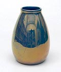 Aardewerk vaas met lusterglazuur uitvoering St.Lukas / Utrecht 1909-'23 