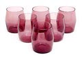 Paarse glaasjes 6x in originele verpakking ontwerp Timo Sarpaneva 1956 uitvoering Iittala / Finland 