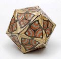 Gelithografeerde blikken koekjestrommel ontwerp M.C.Escher voor N.V de Ver Blikfabrieken 1963 