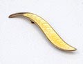 Geel geëmailleerd verguld zilveren broche ontwerp Willy Winnaess ca.1955 uitvoering David Anderson / Noorwegen 