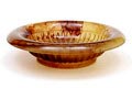 Amber glazen Cloudglass drijfschaal uitvoering The Davidson Glass Company ca.1935 Gateshead / Engeland 