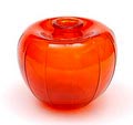 Oranje glazen bevrijdingsvaasje ontwerp A.D.Copier 1945 uitvoering Glasfabriek Leerdam 