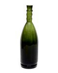 Groen glazen fles ontwerp Jac.Jongert ca.1920 voor Alhambra van de firma Wed.G.Oud Pzn en Co / Purmerend uitvoering N.V.United Glassworks Schiedam 