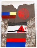 Zeefdruk Gevleugeld gelimiteerde uitgave 7/40 ontwerp uitvoering Jeff Diederen 1920-2008 in eigen atelier 1971 