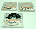 Kunststof CD-houders The Soundtrack 3x ontwerp Ron Arad 1998 uitvoering Alessi / Italië in originele ongeopende CD doosjes 
