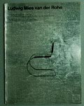  Ludwig Mies van der Rohe furniture furniture drawings from the Design Collection and the Mies van der Rohe Archive auteur Ludwig Glaeser uitgegeven door The Museum of Modern Art New York 1977 Engelse tekst 